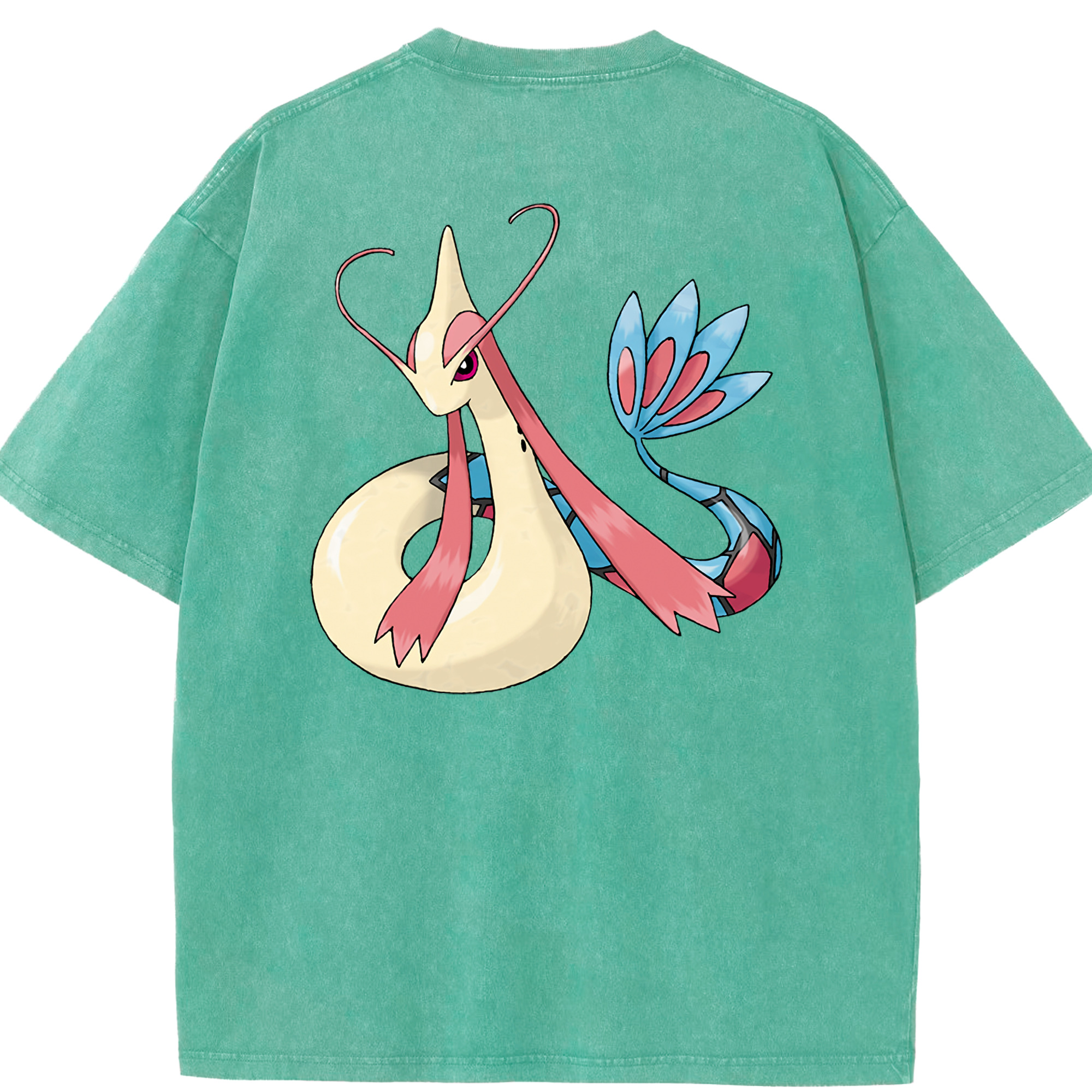 （画像用） ポケットモンスター Pokémon 綿100% ヴィンテージ風 半袖Tシャツ（背面プリント）